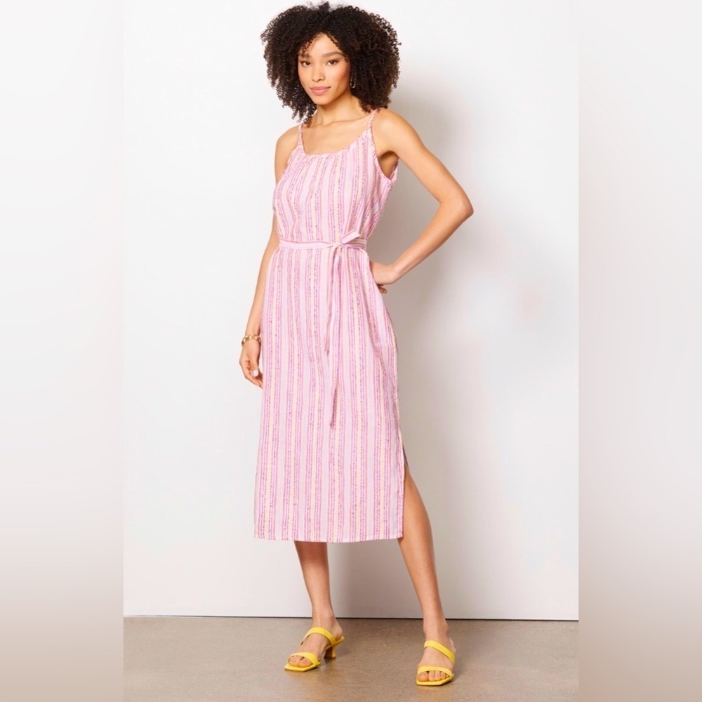 Michael Stars Evereve Preppy Matilda Clean Girl Romantic Midi Dress Size Small